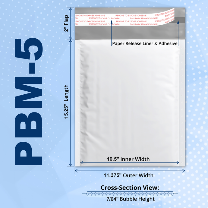 Poly Bubble Mailers - Waterproof Self-Seal Padded Envelopes